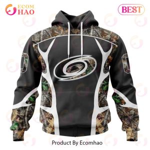 NHL Carolina Hurricanes Special Camo Hunting Design 3D Hoodie