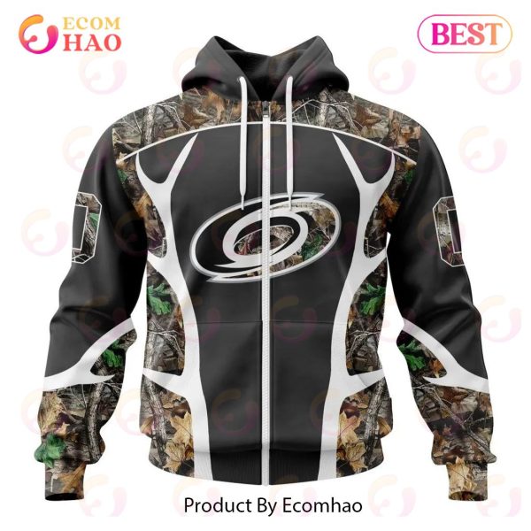 NHL Carolina Hurricanes Special Camo Hunting Design 3D Hoodie