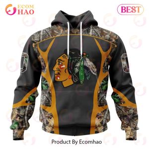 NHL Chicago Blackhawks Special Camo Hunting Design 3D Hoodie