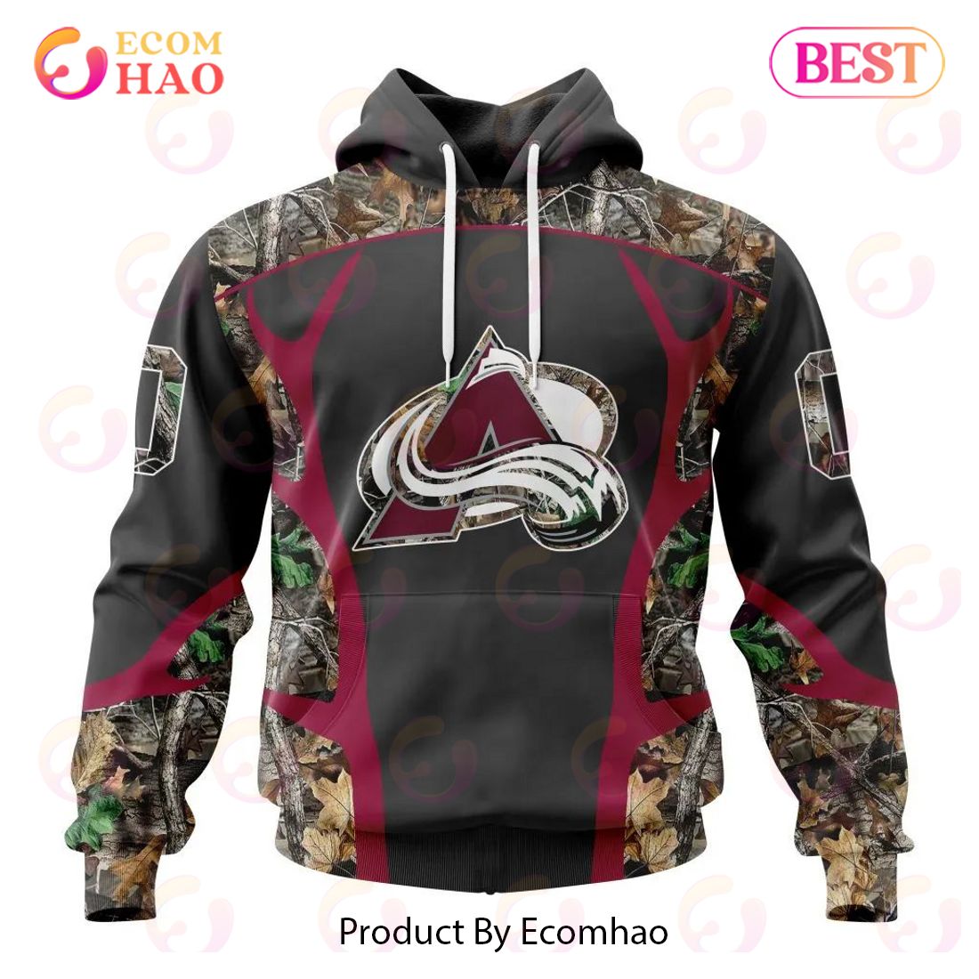 NHL Detroit Red Wings Special Camo Hunting Design 3D Hoodie