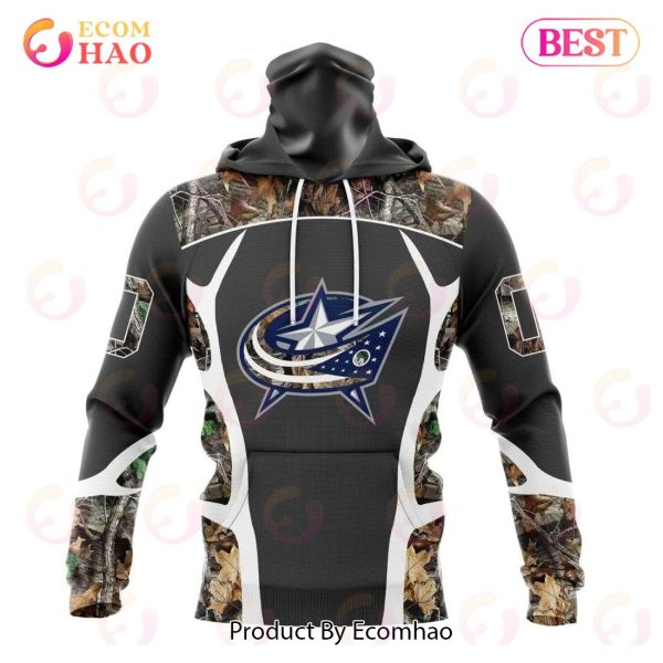 NHL Columbus Blue Jackets Special Camo Hunting Design 3D Hoodie