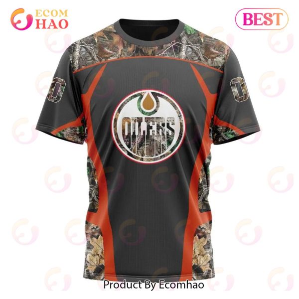 NHL Edmonton Oilers Special Camo Hunting Design 3D Hoodie