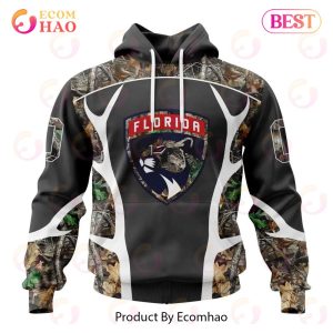 NHL Florida Panthers Special Camo Hunting Design 3D Hoodie