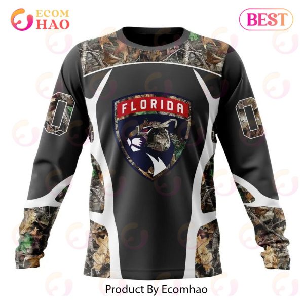NHL Florida Panthers Special Camo Hunting Design 3D Hoodie