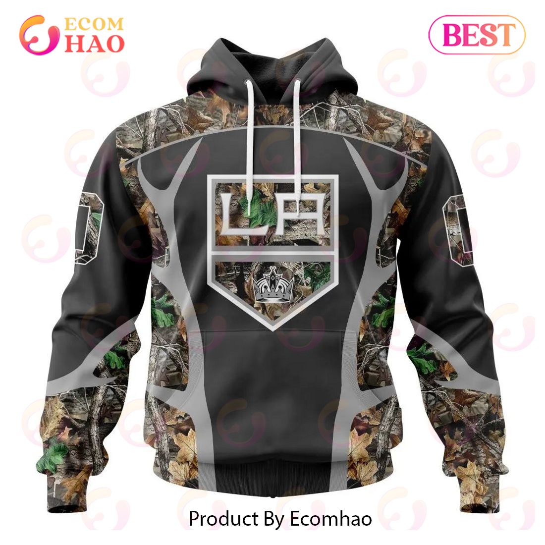 NHL Los Angeles Kings Special Camo Hunting Design 3D Hoodie