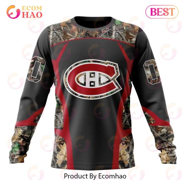 NHL Montreal Canadiens Special Camo Hunting Design 3D Hoodie