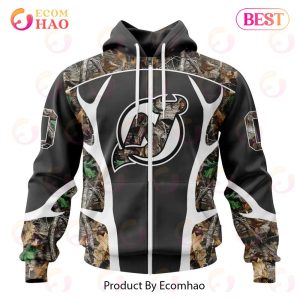 NHL New Jersey Devils Special Camo Hunting Design 3D Hoodie