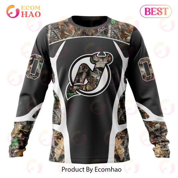NHL New Jersey Devils Special Camo Hunting Design 3D Hoodie