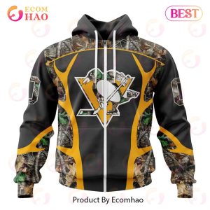 NHL Pittsburgh Penguins Special Camo Hunting Design 3D Hoodie