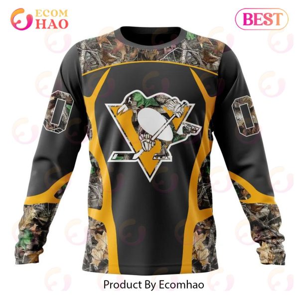 NHL Pittsburgh Penguins Special Camo Hunting Design 3D Hoodie