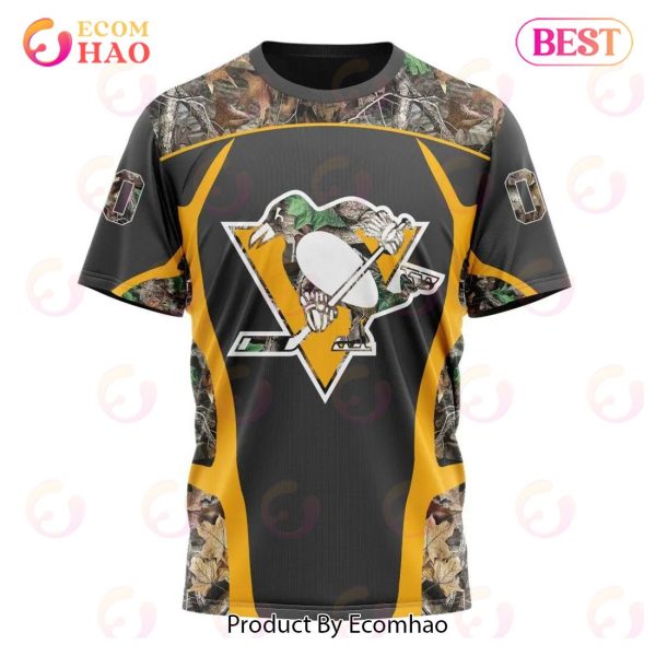 NHL Pittsburgh Penguins Special Camo Hunting Design 3D Hoodie