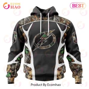NHL Tampa Bay Lightning Special Camo Hunting Design 3D Hoodie