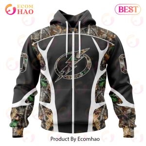 NHL Tampa Bay Lightning Special Camo Hunting Design 3D Hoodie