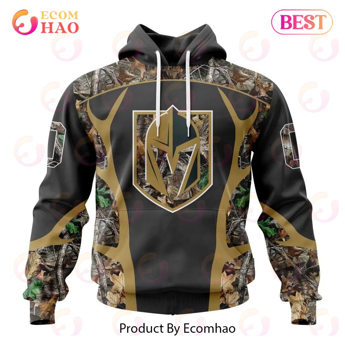 NHL Vegas Golden Knights Special Camo Hunting Design 3D Hoodie