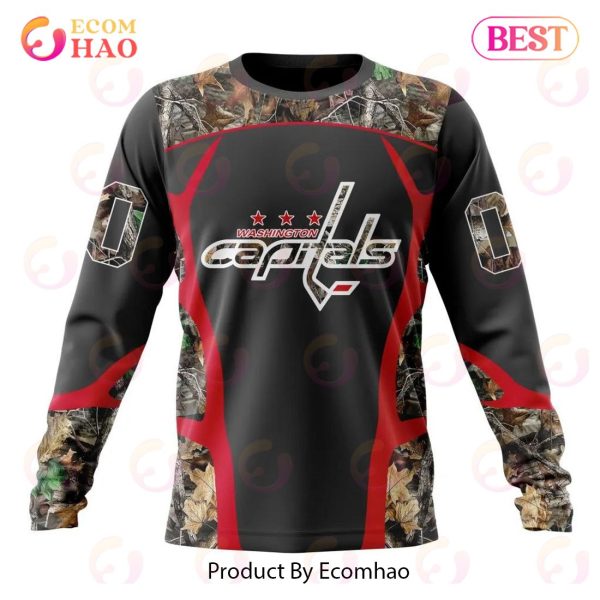 NHL Washington Capitals Special Camo Hunting Design 3D Hoodie