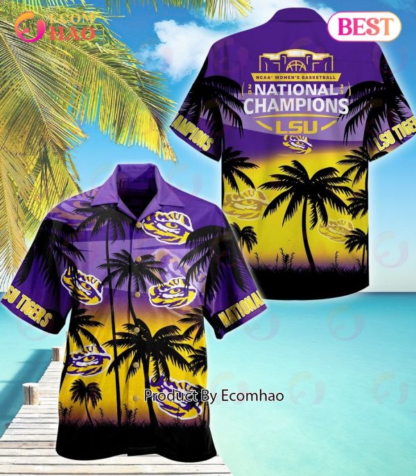 LSU Tigers 2023 NCAA Women?s Basketball National Champions Hawaiian Shirt