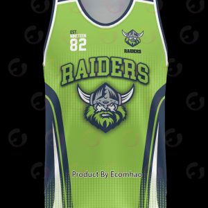 NRL Canberra Raiders Basketball Jerseys Tanktop 2023 Personalized