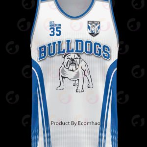 NRL Canterbury Bankstown Bulldogs Basketball Jerseys Tanktop 2023 Personalized
