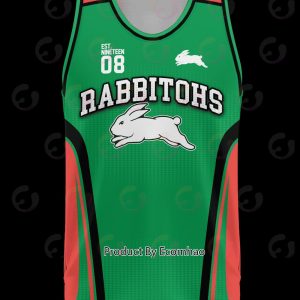 NRL South Sydney Rabbitohs Basketball Jerseys Tanktop 2023 Personalized