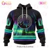 NFL Minnesota Vikings Special Design With Northern Lights 3D Hoodie NFL Minnesota Vikings Special Design With Northern Lights 3D Hoodie