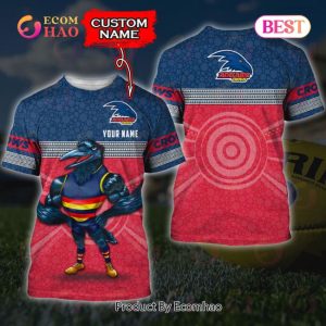 AFL Adelaide Crows Custom Name 3D Shirt