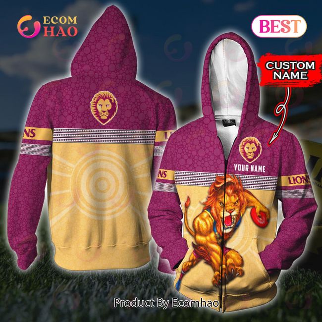 AFL Brisbane Lions Custom Name 3D Shirt