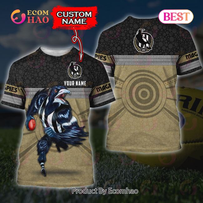 AFL Collingwood Magpies Custom Name 3D Shirt