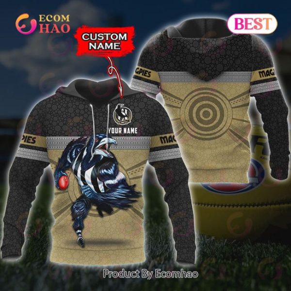 AFL Collingwood Magpies Custom Name 3D Shirt