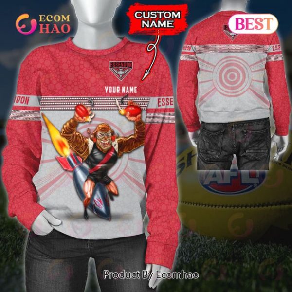 AFL Essendon Bomber 02s Custom Name 3D Shirt