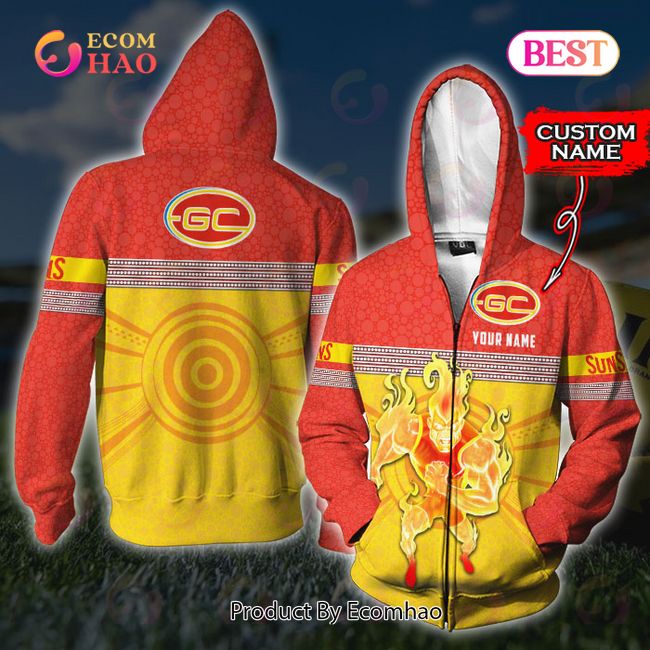 AFL Gold Coast Suns Custom Name 3D Shirt