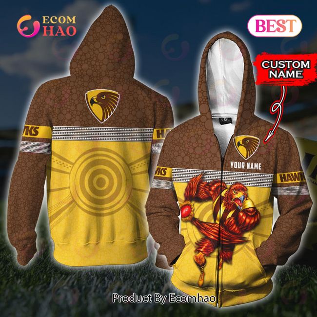 AFL Hawthorn Hawks Custom Name 3D Shirt