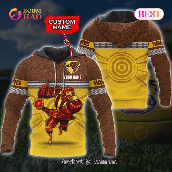 AFL Hawthorn Hawks Custom Name 3D Shirt