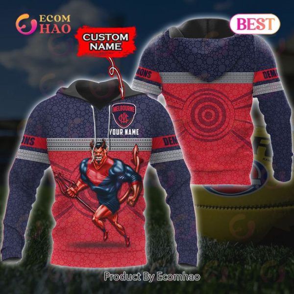 AFL Melbourne Demons Custom Name 3D Shirt