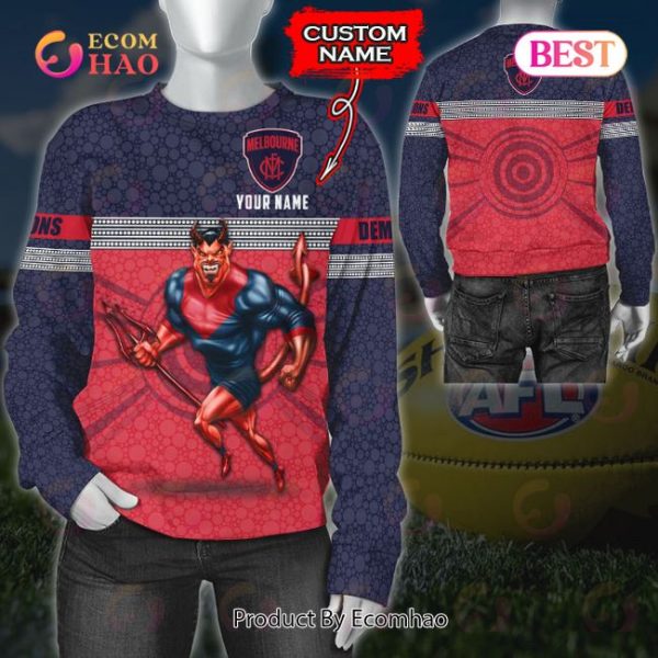 AFL Melbourne Demons Custom Name 3D Shirt