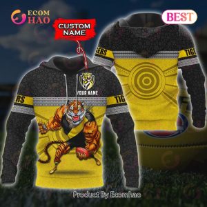 Richmond Tigers Custom Name AFL You Laugh I Laugh For Sports Fan 3D Shirt