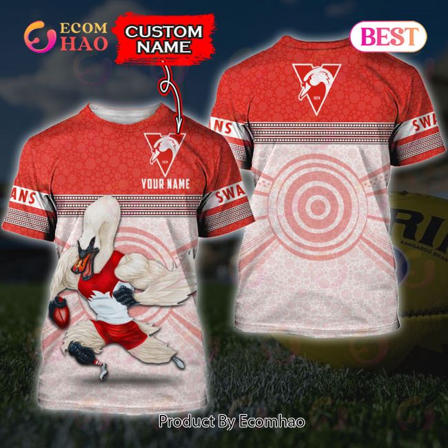 AFL Sydney Swans Custom Name 3D Shirt