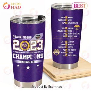 LSU Tigers 2023 NCAA Women’s Basketball National Champions Tumbler