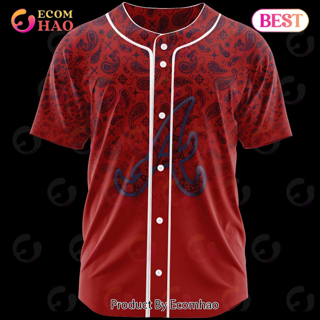 MLB Los Angeles Dodgers Paisley Pattern Jersey LIMITED EDITION