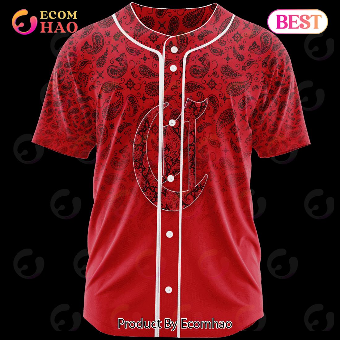 MLB Cincinnati Reds Paisley Pattern Jersey LIMITED EDITION