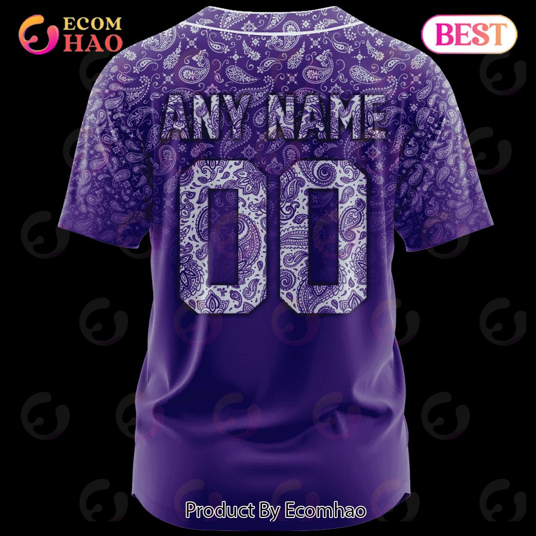 MLB Colorado Rockies Paisley Pattern Jersey LIMITED EDITION