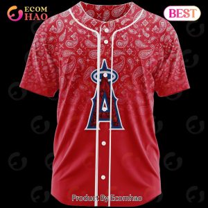 MLB Los Angeles Angels Paisley Pattern Jersey LIMITED EDITION