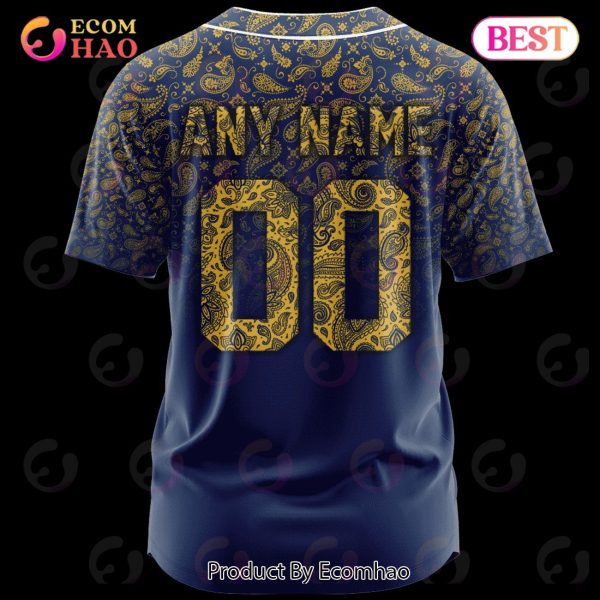 MLB Milwaukee Brewers Paisley Pattern Jersey LIMITED EDITION