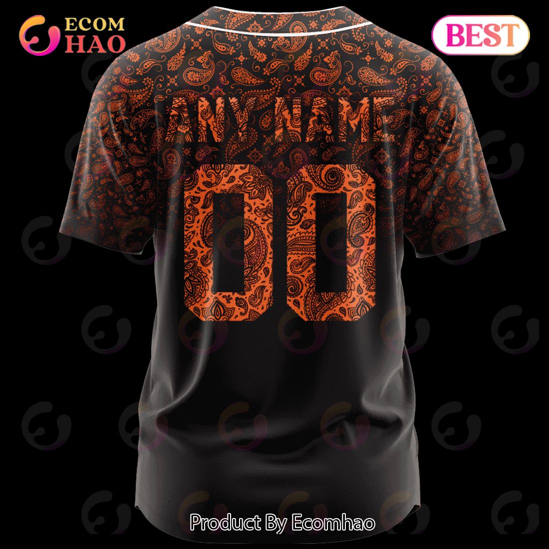 MLB San Francisco Giants Paisley Pattern Jersey LIMITED EDITION