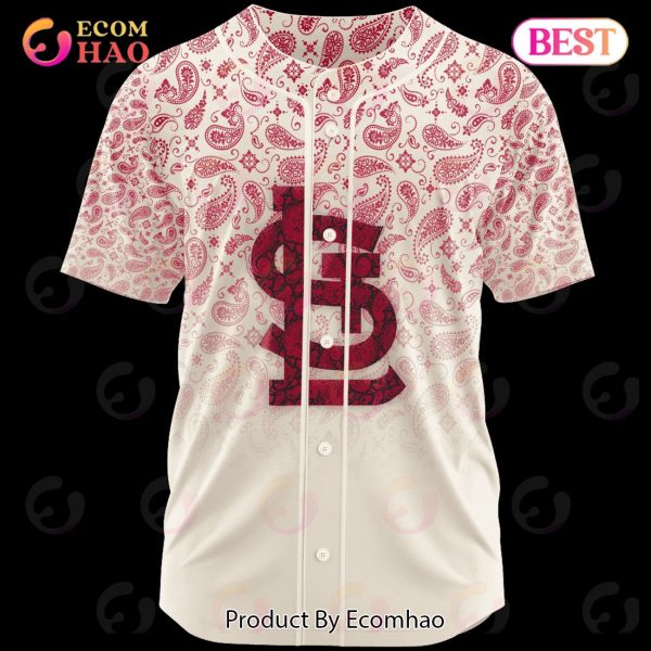 MLB St Louis Cardinals Paisley Pattern Jersey LIMITED EDITION