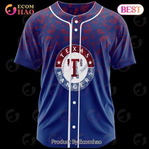 MLB Texas Rangers Paisley Pattern Jersey LIMITED EDITION