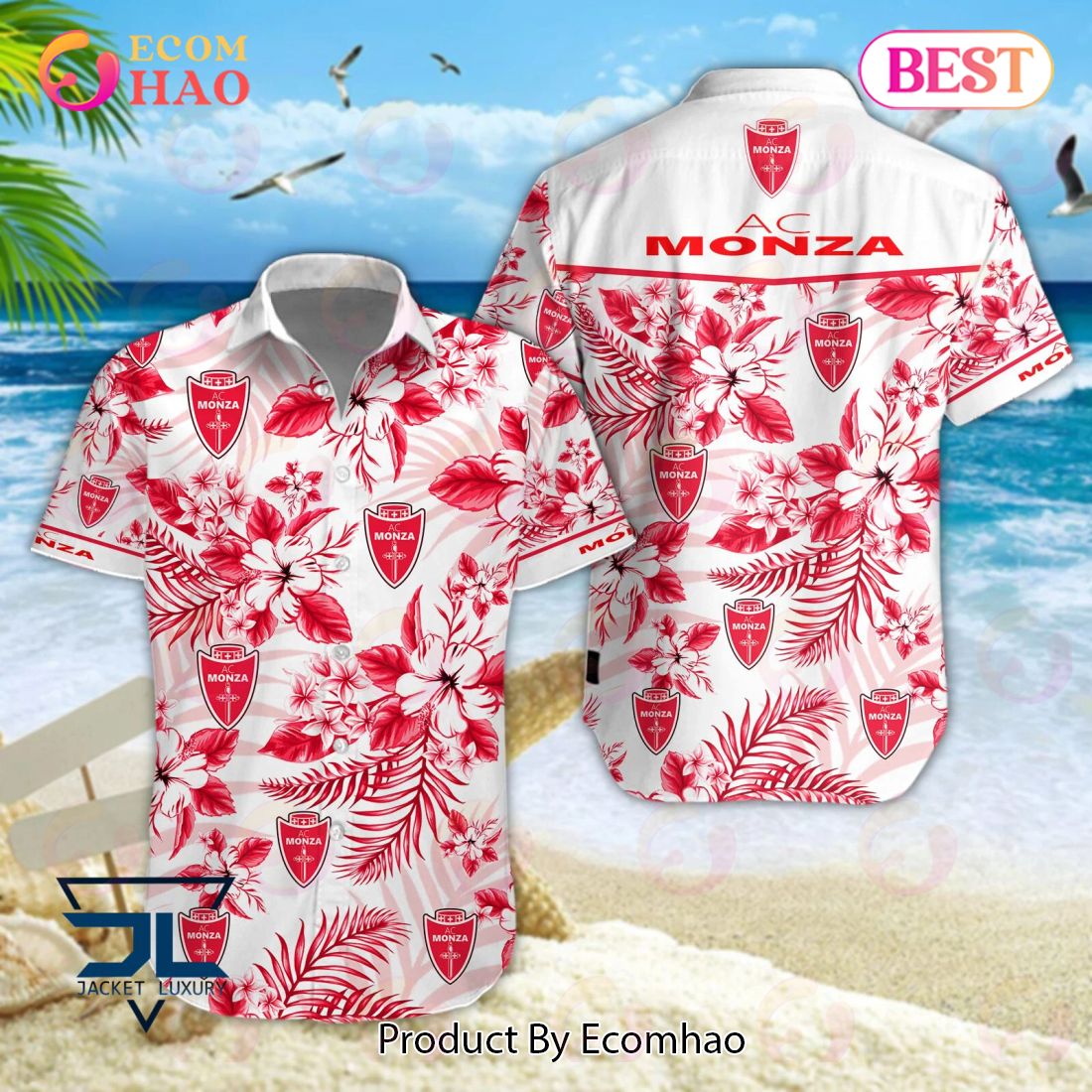 AC Monza Lega Serie A Hawaiian Shirt