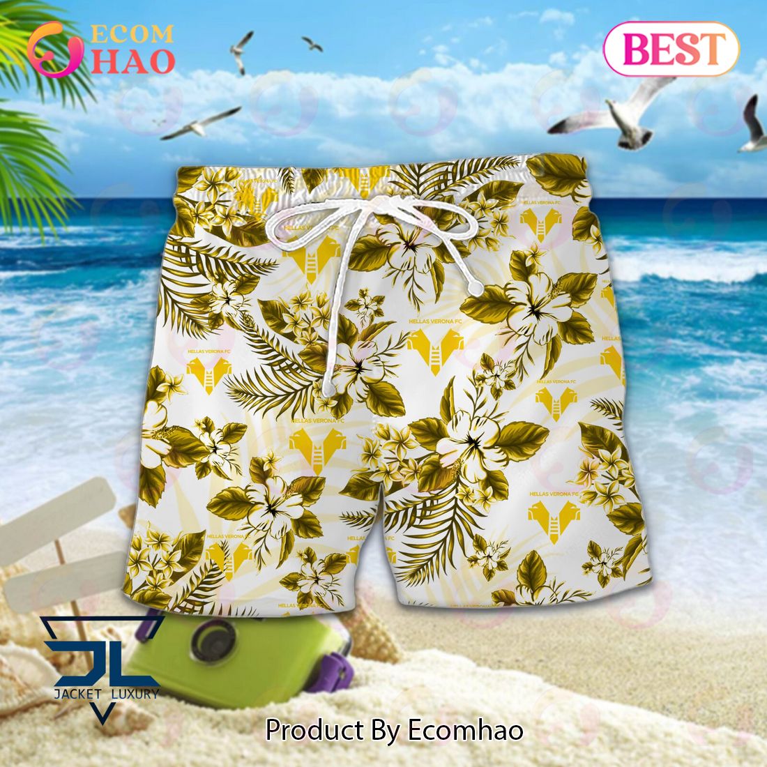 Hellas Verona FC Lega Serie A Hawaiian Shirt