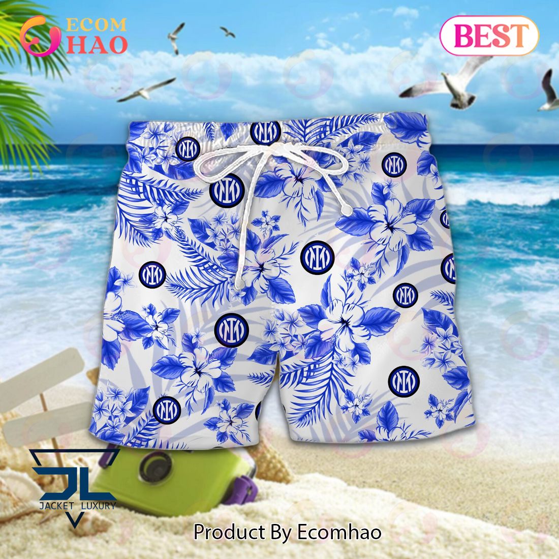 Inter Lega Serie A Hawaiian Shirt