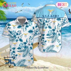 S.S. Lazio Lega Serie A Hawaiian Shirt