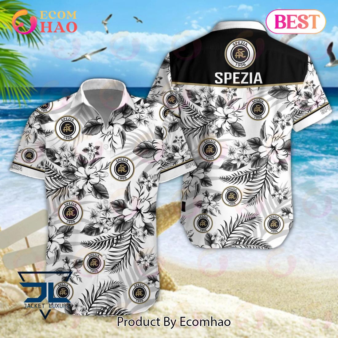 Spezia Calcio Lega Serie A Hawaiian Shirt